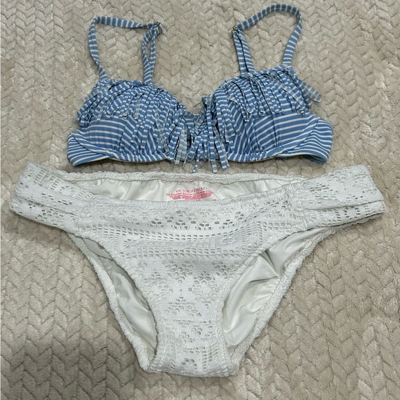 Victorias Secret The Knockout Bikini 32B Top with Medium Bottoms - Picture 1 of 5